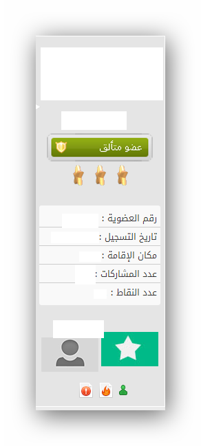 طلب هاك عضو جديد الإدارة عضو مشارك عضو متألق الخ ..