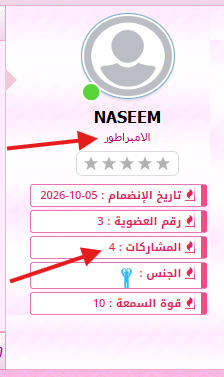 اضافة مسميات خاصة للذكور والاناث حسب عدد المشاركات