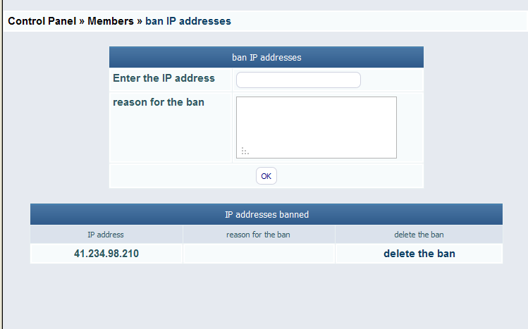 Members-term disposal ban Members-term disposal ban